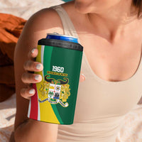 Benin Independence Day Personalized 4 in 1 Can Cooler Tumbler Since 1960 Fraternite Justice Travail - Wonder Print Shop