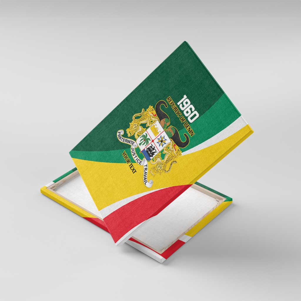 Benin Independence Day Personalized Canvas Wall Art Since 1960 Fraternite Justice Travail - Wonder Print Shop