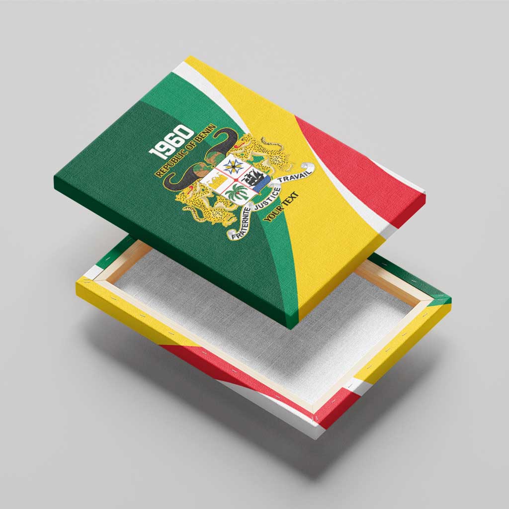 Benin Independence Day Personalized Canvas Wall Art Since 1960 Fraternite Justice Travail - Wonder Print Shop