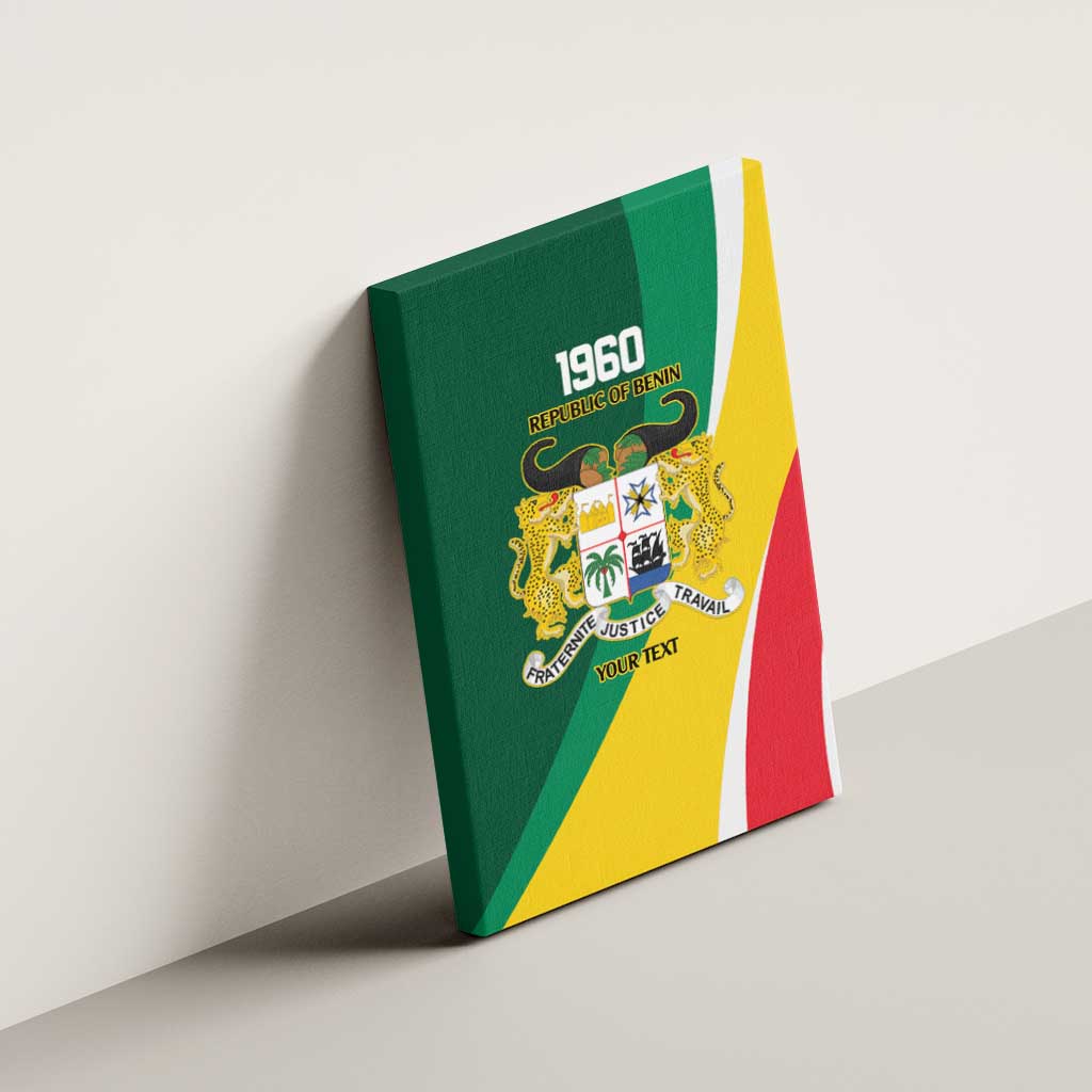 Benin Independence Day Personalized Canvas Wall Art Since 1960 Fraternite Justice Travail - Wonder Print Shop