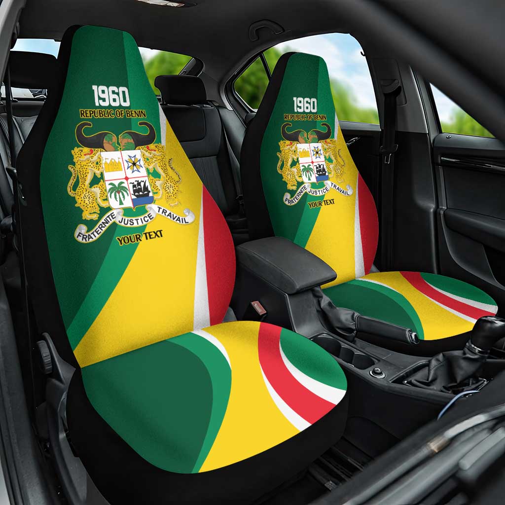Benin Independence Day Personalized Car Seat Cover Since 1960 Fraternite Justice Travail - Wonder Print Shop