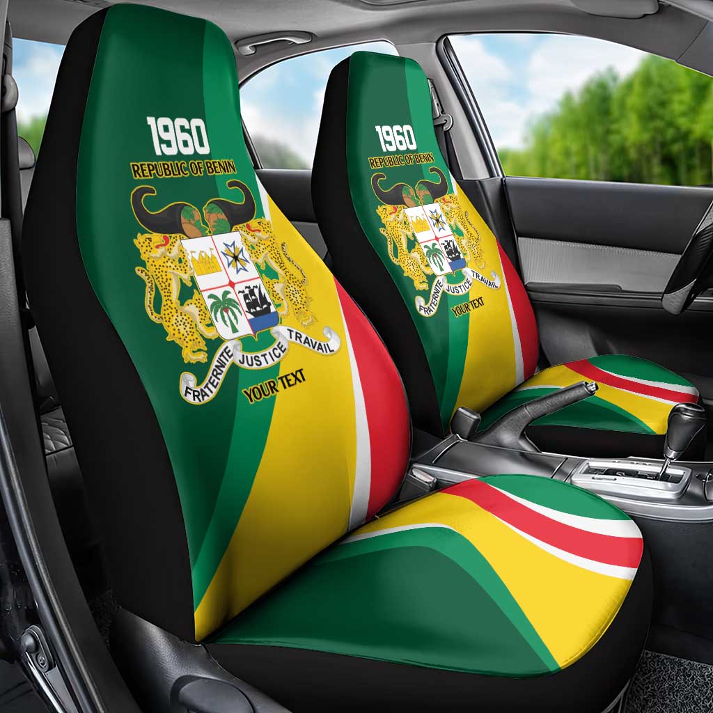 Benin Independence Day Personalized Car Seat Cover Since 1960 Fraternite Justice Travail - Wonder Print Shop