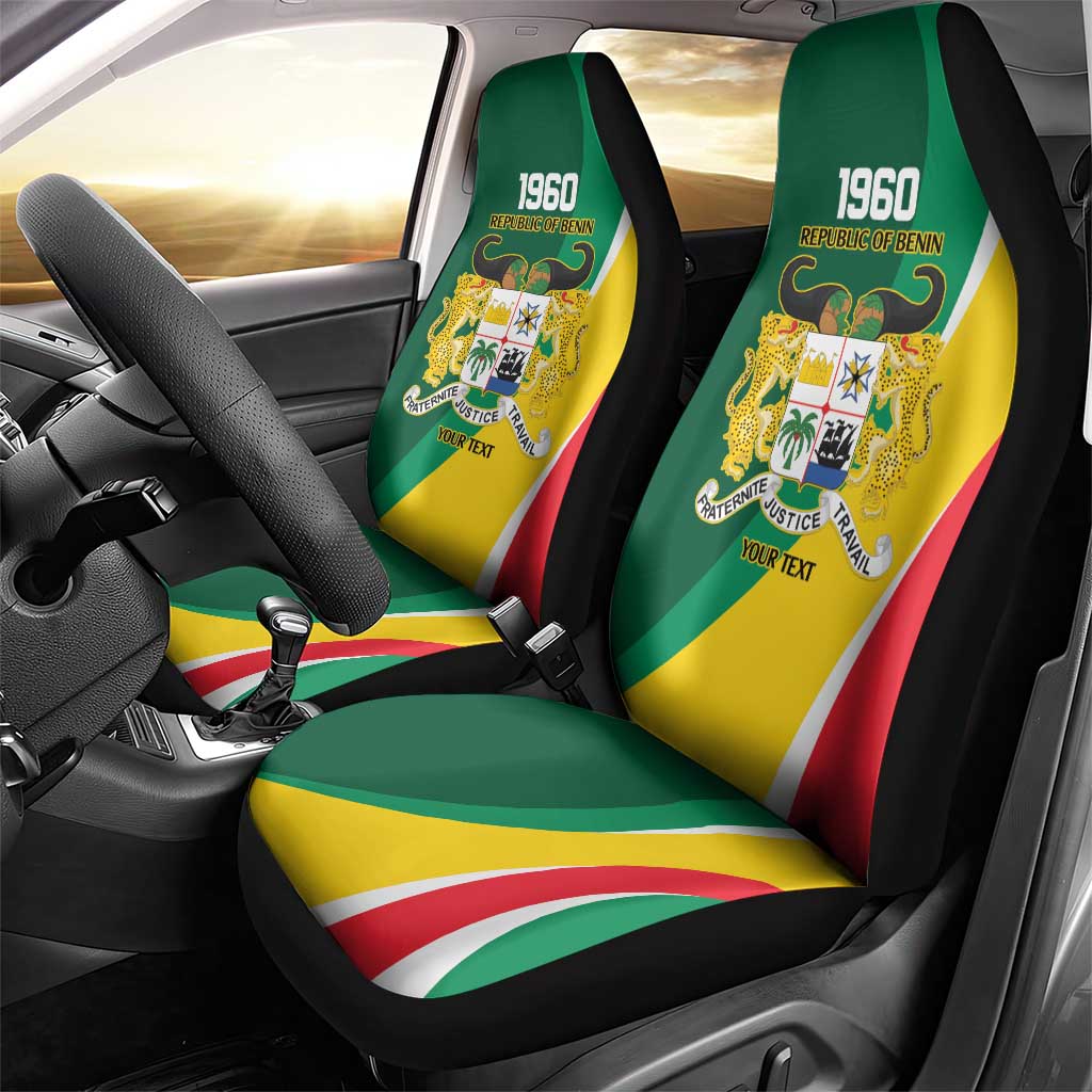 Benin Independence Day Personalized Car Seat Cover Since 1960 Fraternite Justice Travail - Wonder Print Shop
