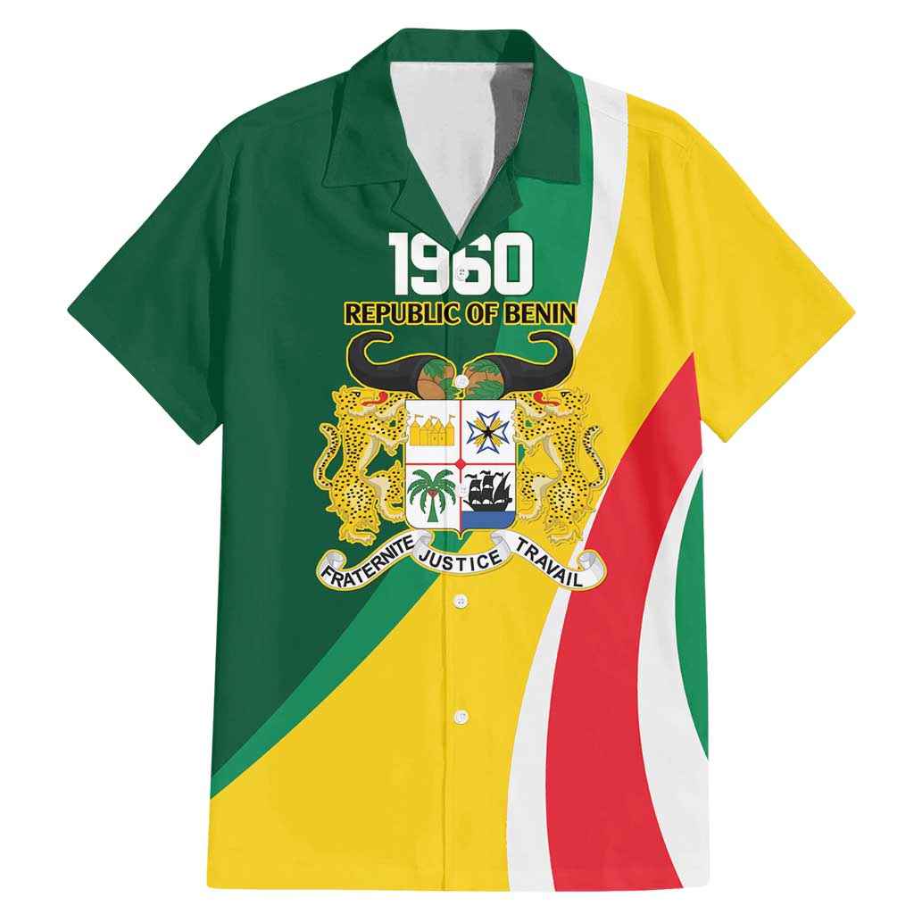 Benin Independence Day Personalized Family Matching Mermaid Dress and Hawaiian Shirt Since 1960 Fraternite Justice Travail - Wonder Print Shop