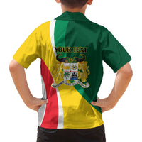 Benin Independence Day Personalized Family Matching Off The Shoulder Long Sleeve Dress and Hawaiian Shirt Since 1960 Fraternite Justice Travail - Wonder Print Shop