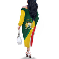 Benin Independence Day Personalized Family Matching Off The Shoulder Long Sleeve Dress and Hawaiian Shirt Since 1960 Fraternite Justice Travail - Wonder Print Shop