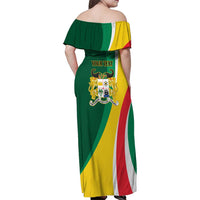 Benin Independence Day Personalized Family Matching Off Shoulder Maxi Dress and Hawaiian Shirt Since 1960 Fraternite Justice Travail - Wonder Print Shop