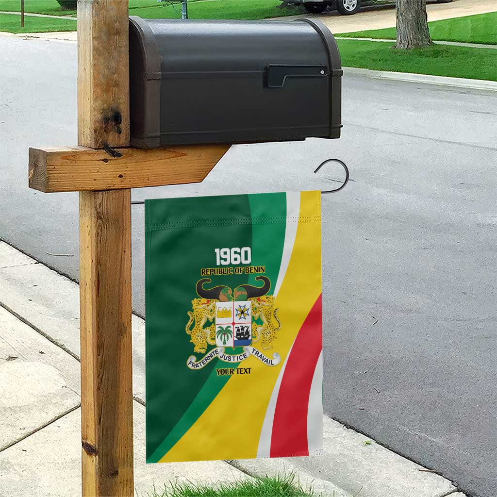 Benin Independence Day Personalized Garden Flag Since 1960 Fraternite Justice Travail - Wonder Print Shop