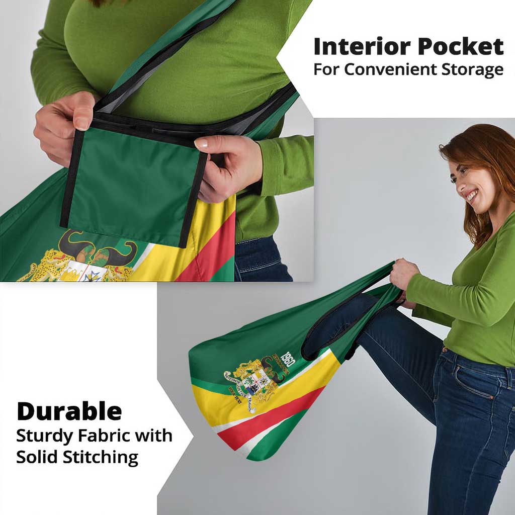 Benin Independence Day Personalized Grocery Bag Since 1960 Fraternite Justice Travail - Wonder Print Shop