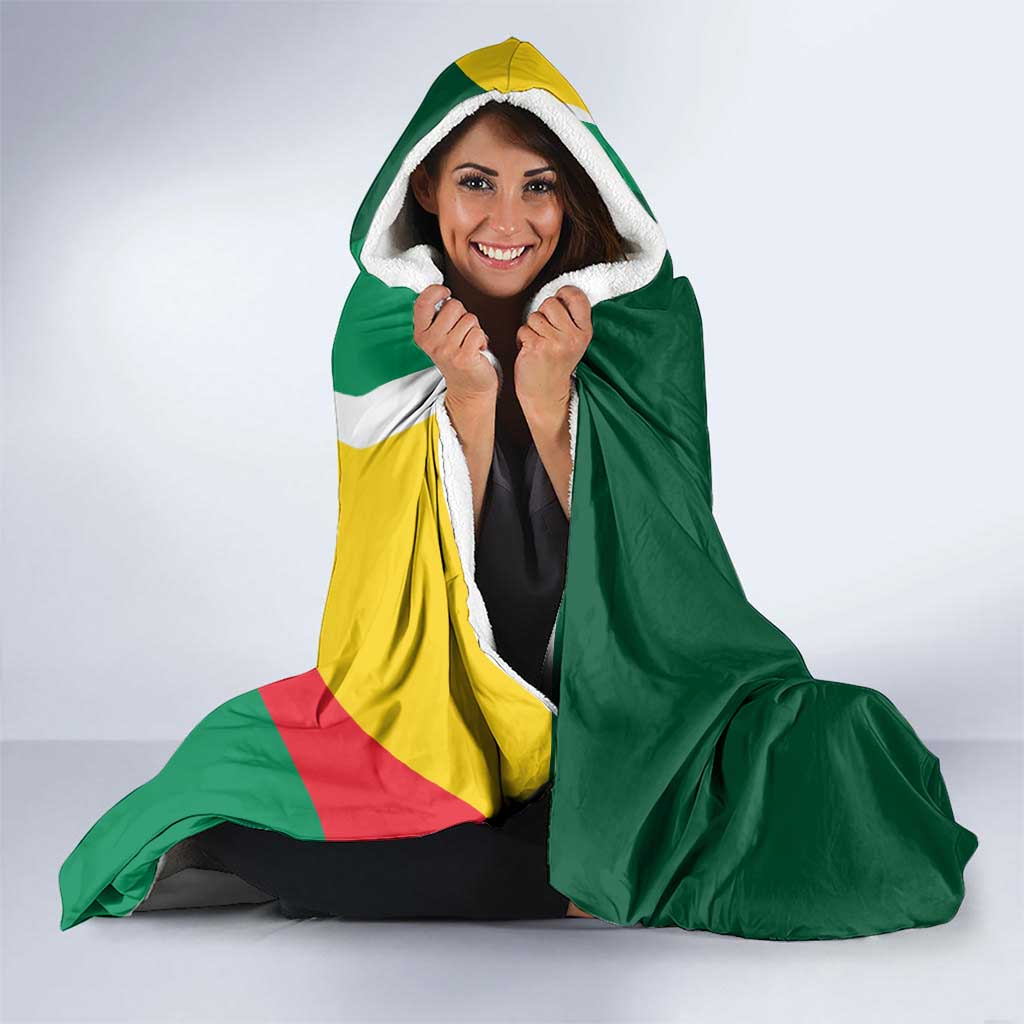 Benin Independence Day Personalized Hooded Blanket Since 1960 Fraternite Justice Travail - Wonder Print Shop