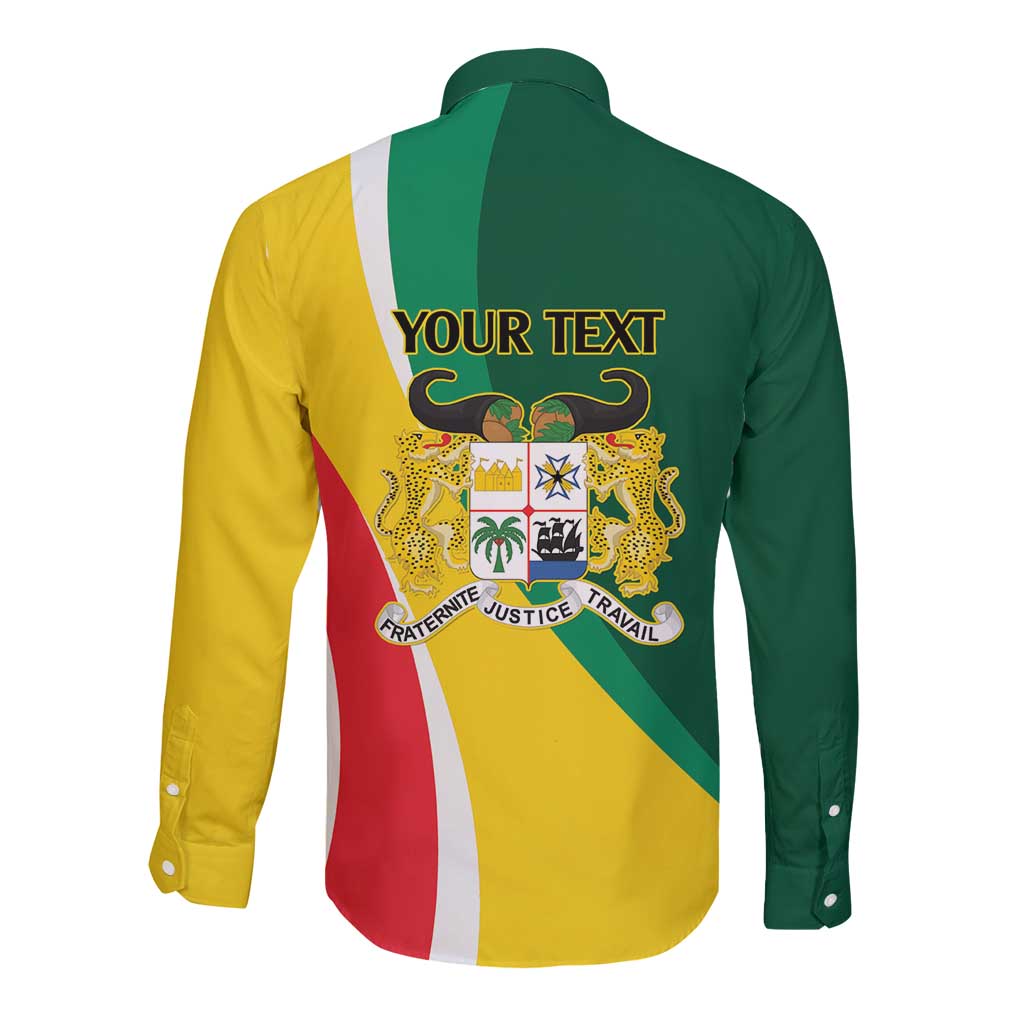 Benin Independence Day Personalized Long Sleeve Button Shirt Since 1960 Fraternite Justice Travail - Wonder Print Shop