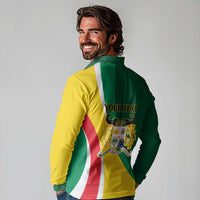 Benin Independence Day Personalized Long Sleeve Polo Shirt Since 1960 Fraternite Justice Travail - Wonder Print Shop