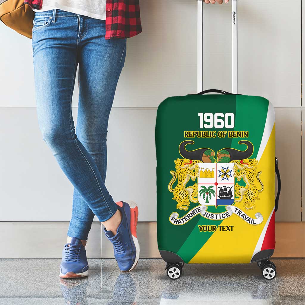 Benin Independence Day Personalized Luggage Cover Since 1960 Fraternite Justice Travail - Wonder Print Shop