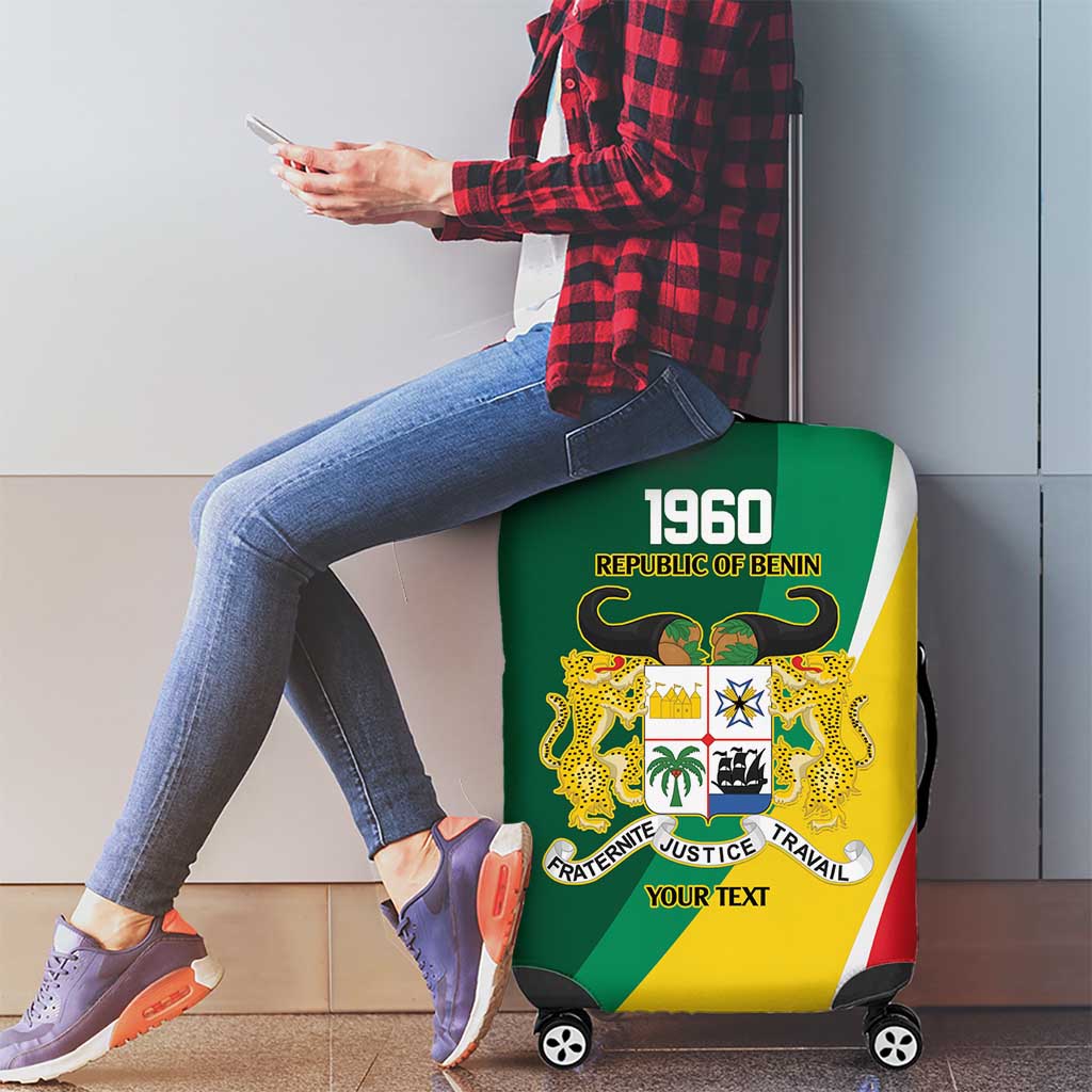 Benin Independence Day Personalized Luggage Cover Since 1960 Fraternite Justice Travail - Wonder Print Shop