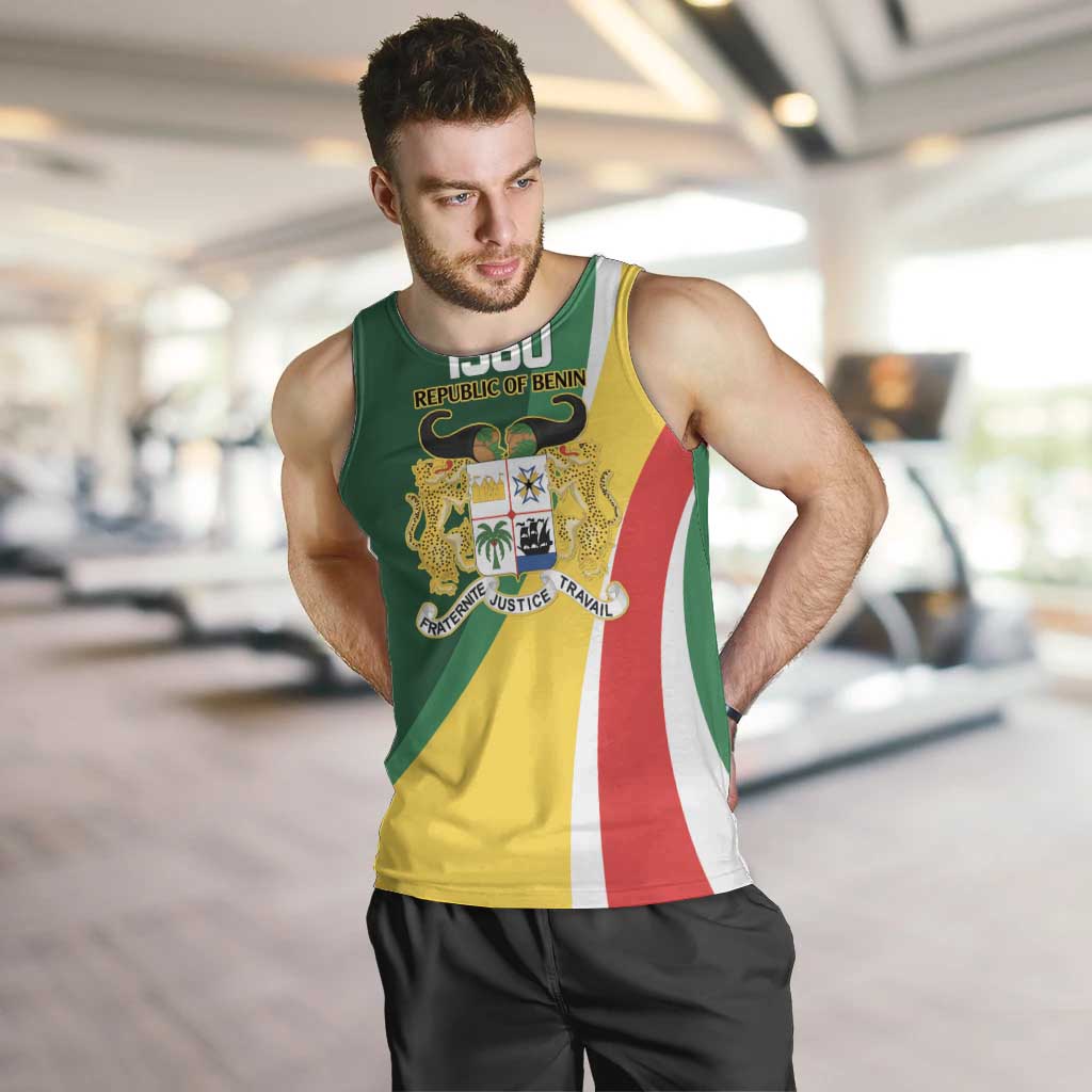 Benin Independence Day Personalized Men Tank Top Since 1960 Fraternite Justice Travail - Wonder Print Shop