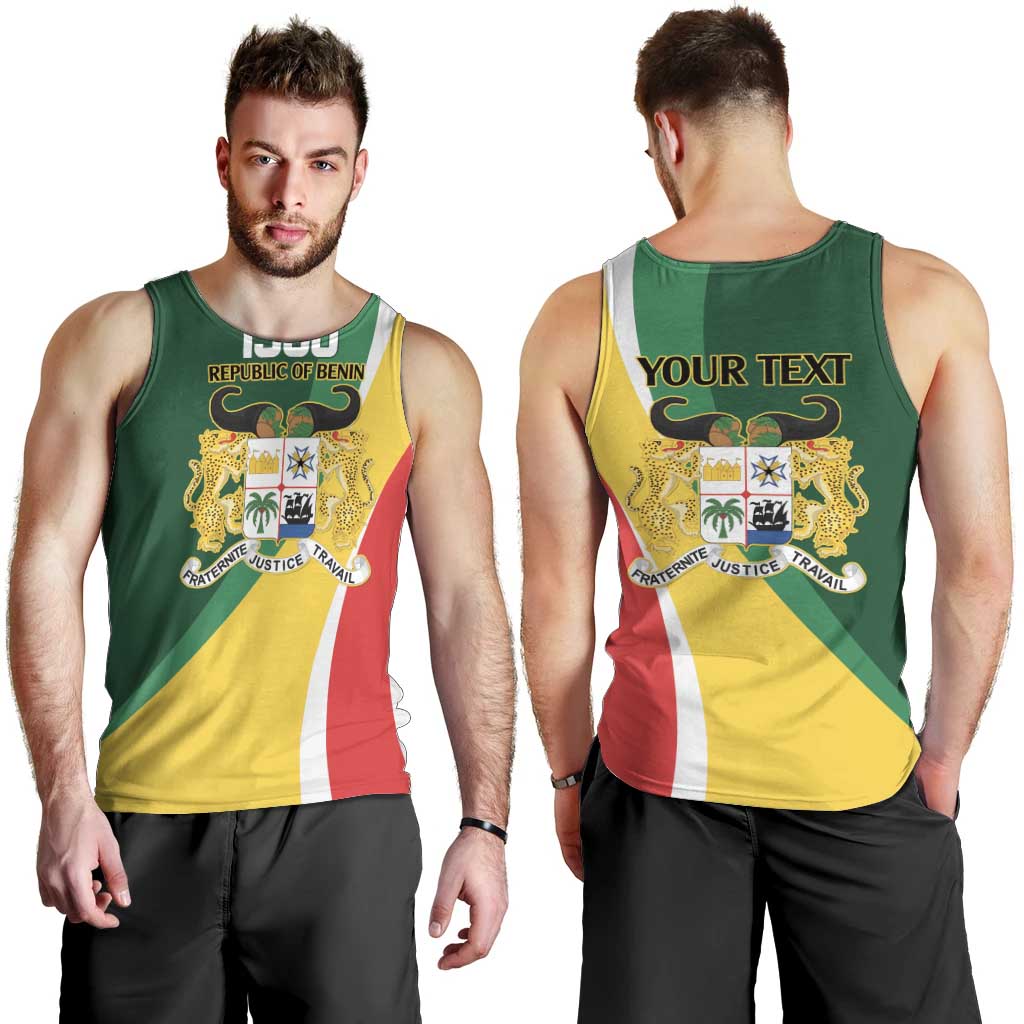 Benin Independence Day Personalized Men Tank Top Since 1960 Fraternite Justice Travail - Wonder Print Shop