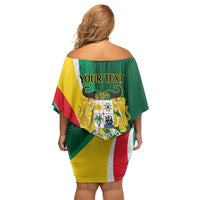 Benin Independence Day Personalized Off Shoulder Short Dress Since 1960 Fraternite Justice Travail - Wonder Print Shop
