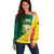 Benin Independence Day Personalized Off Shoulder Sweater Since 1960 Fraternite Justice Travail - Wonder Print Shop