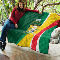 Benin Independence Day Personalized Quilt Since 1960 Fraternite Justice Travail - Wonder Print Shop
