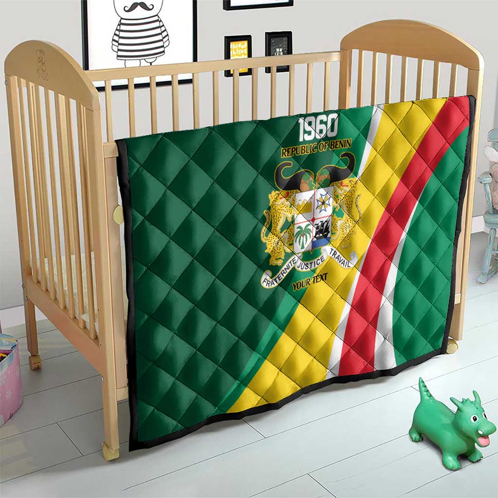 Benin Independence Day Personalized Quilt Since 1960 Fraternite Justice Travail - Wonder Print Shop