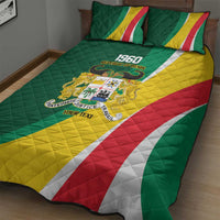 Benin Independence Day Personalized Quilt Bed Set Since 1960 Fraternite Justice Travail - Wonder Print Shop