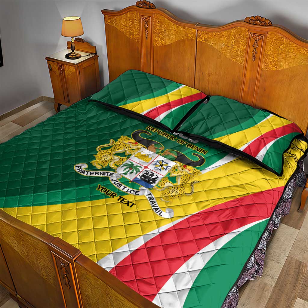 Benin Independence Day Personalized Quilt Bed Set Since 1960 Fraternite Justice Travail - Wonder Print Shop