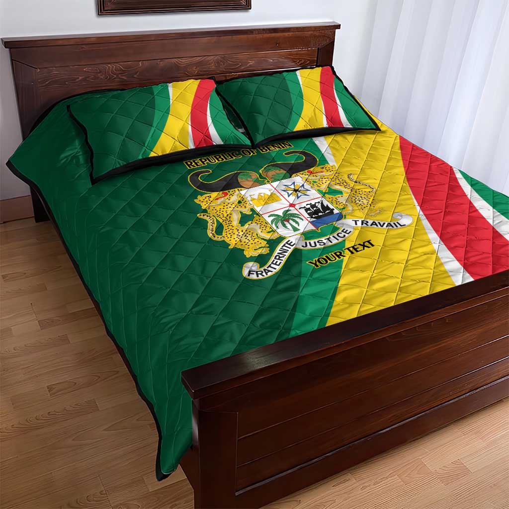 Benin Independence Day Personalized Quilt Bed Set Since 1960 Fraternite Justice Travail - Wonder Print Shop