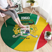 Benin Independence Day Personalized Round Carpet Since 1960 Fraternite Justice Travail - Wonder Print Shop