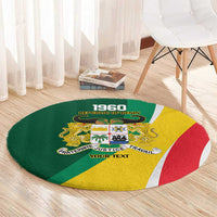 Benin Independence Day Personalized Round Carpet Since 1960 Fraternite Justice Travail - Wonder Print Shop