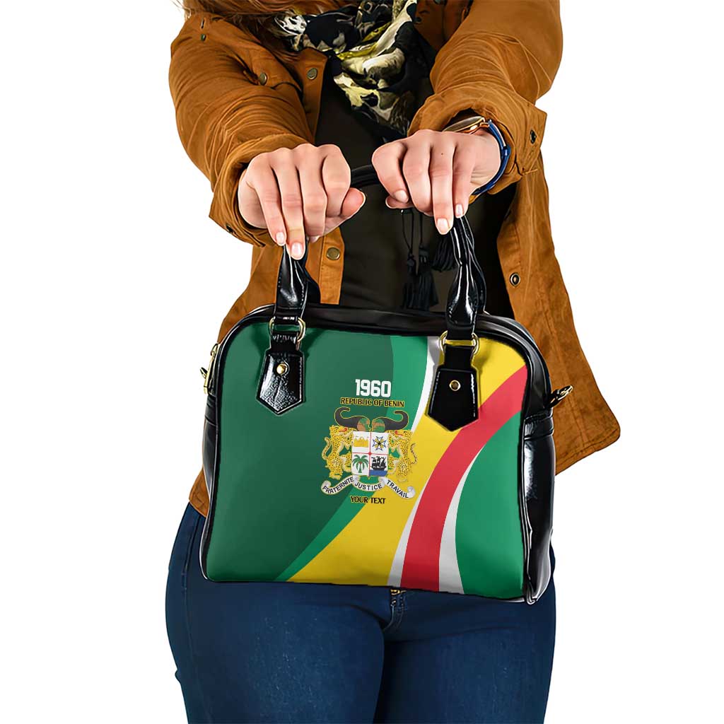 Benin Independence Day Personalized Shoulder Handbag Since 1960 Fraternite Justice Travail - Wonder Print Shop