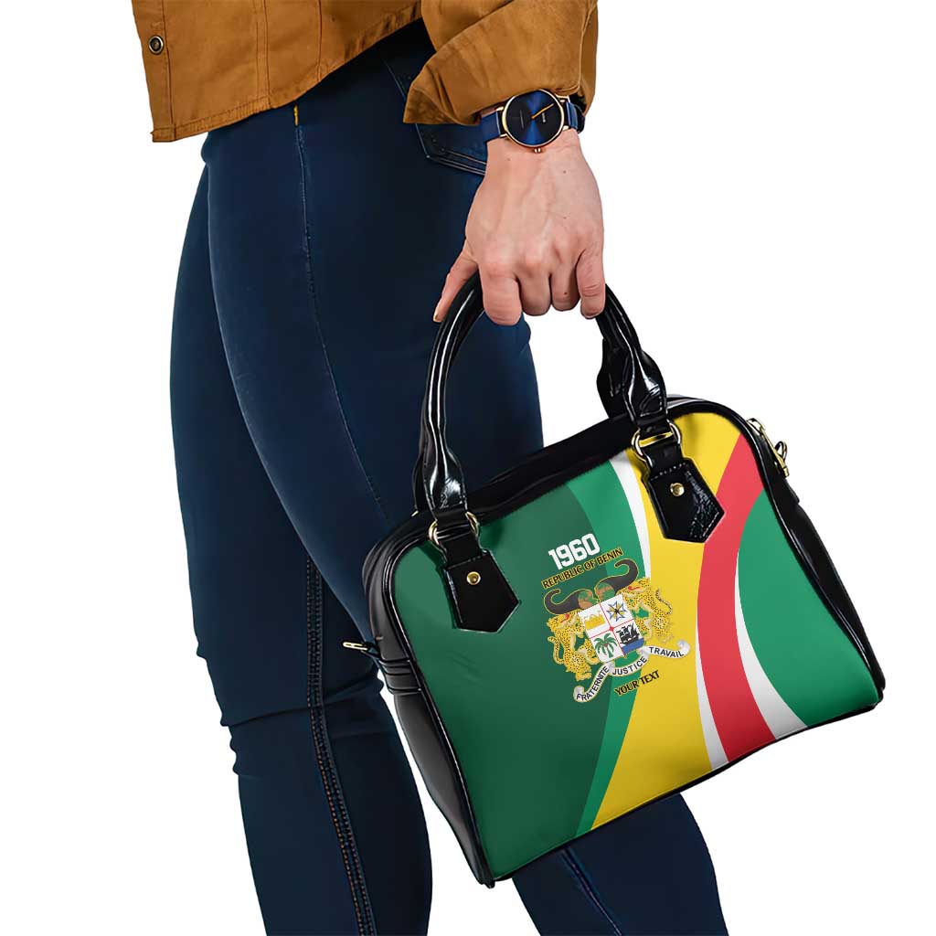 Benin Independence Day Personalized Shoulder Handbag Since 1960 Fraternite Justice Travail - Wonder Print Shop