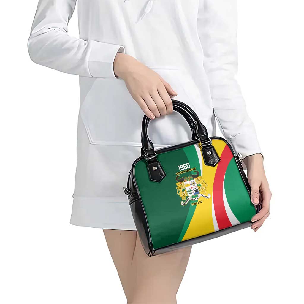 Benin Independence Day Personalized Shoulder Handbag Since 1960 Fraternite Justice Travail - Wonder Print Shop