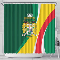 Benin Independence Day Personalized Shower Curtain Since 1960 Fraternite Justice Travail - Wonder Print Shop