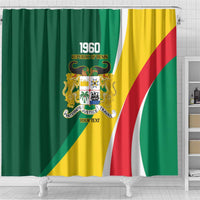Benin Independence Day Personalized Shower Curtain Since 1960 Fraternite Justice Travail - Wonder Print Shop