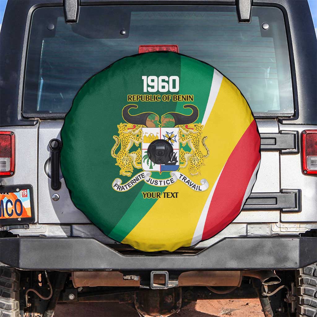 Benin Independence Day Personalized Spare Tire Cover Since 1960 Fraternite Justice Travail - Wonder Print Shop