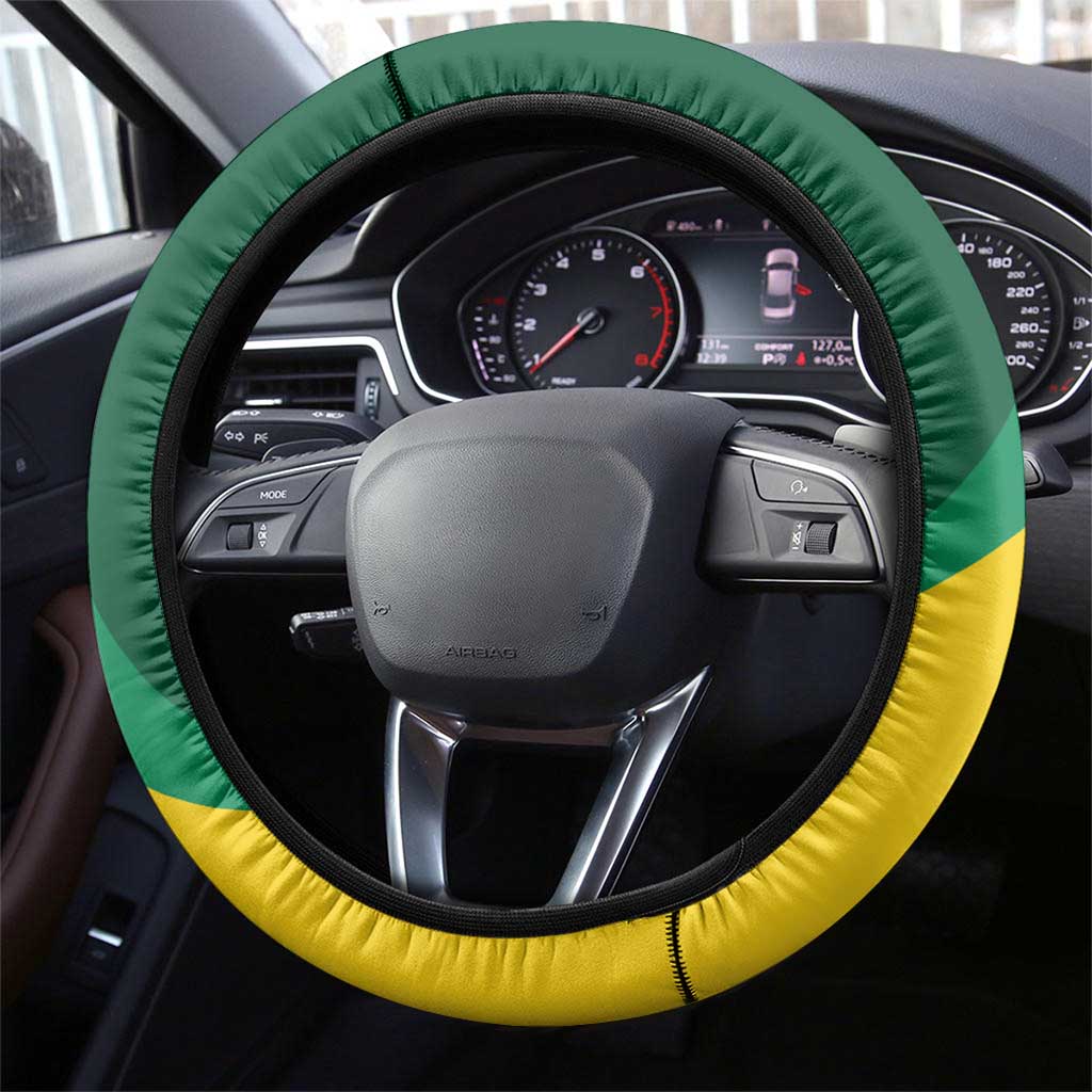 Benin Independence Day Steering Wheel Cover Since 1960 Fraternite Justice Travail - Wonder Print Shop