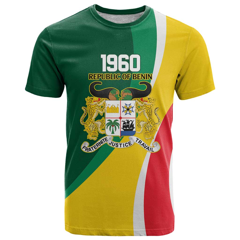 Benin Independence Day Personalized T Shirt Since 1960 Fraternite Justice Travail - Wonder Print Shop