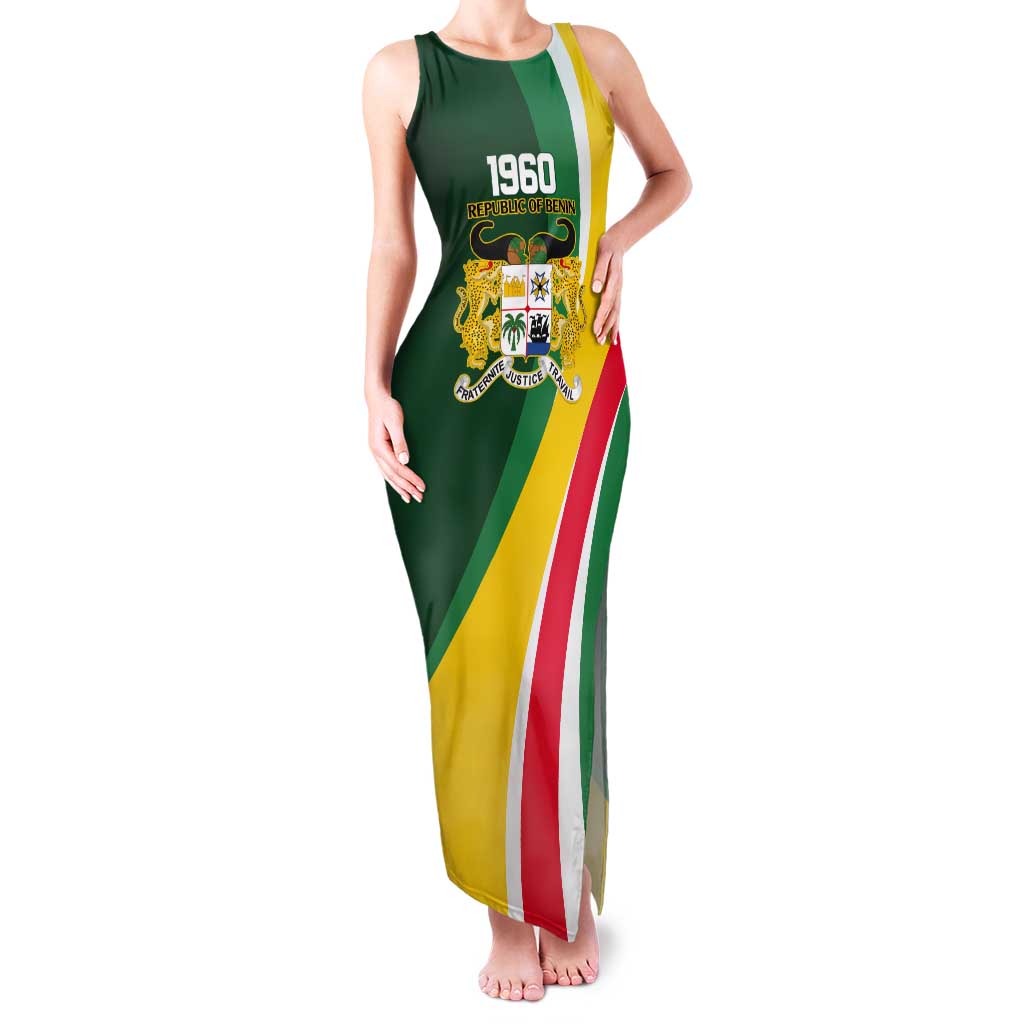 Benin Independence Day Personalized Tank Maxi Dress Since 1960 Fraternite Justice Travail - Wonder Print Shop