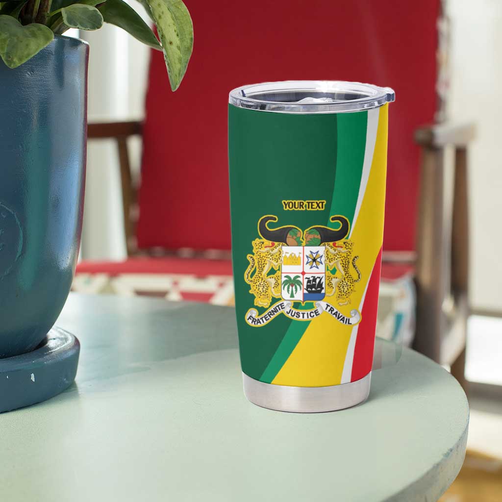 Benin Independence Day Personalized Tumbler Cup Since 1960 Fraternite Justice Travail - Wonder Print Shop