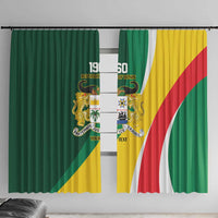 Benin Independence Day Personalized Window Curtain Since 1960 Fraternite Justice Travail - Wonder Print Shop
