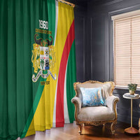 Benin Independence Day Personalized Window Curtain Since 1960 Fraternite Justice Travail - Wonder Print Shop