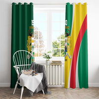 Benin Independence Day Personalized Window Curtain Since 1960 Fraternite Justice Travail - Wonder Print Shop