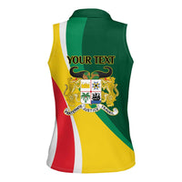 Benin Independence Day Personalized Women Sleeveless Polo Shirt Since 1960 Fraternite Justice Travail - Wonder Print Shop