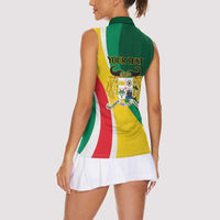 Benin Independence Day Personalized Women Sleeveless Polo Shirt Since 1960 Fraternite Justice Travail - Wonder Print Shop