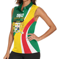 Benin Independence Day Personalized Women Sleeveless Polo Shirt Since 1960 Fraternite Justice Travail - Wonder Print Shop