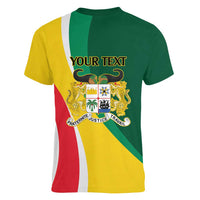 Benin Independence Day Personalized Women V-Neck T-Shirt Since 1960 Fraternite Justice Travail - Wonder Print Shop