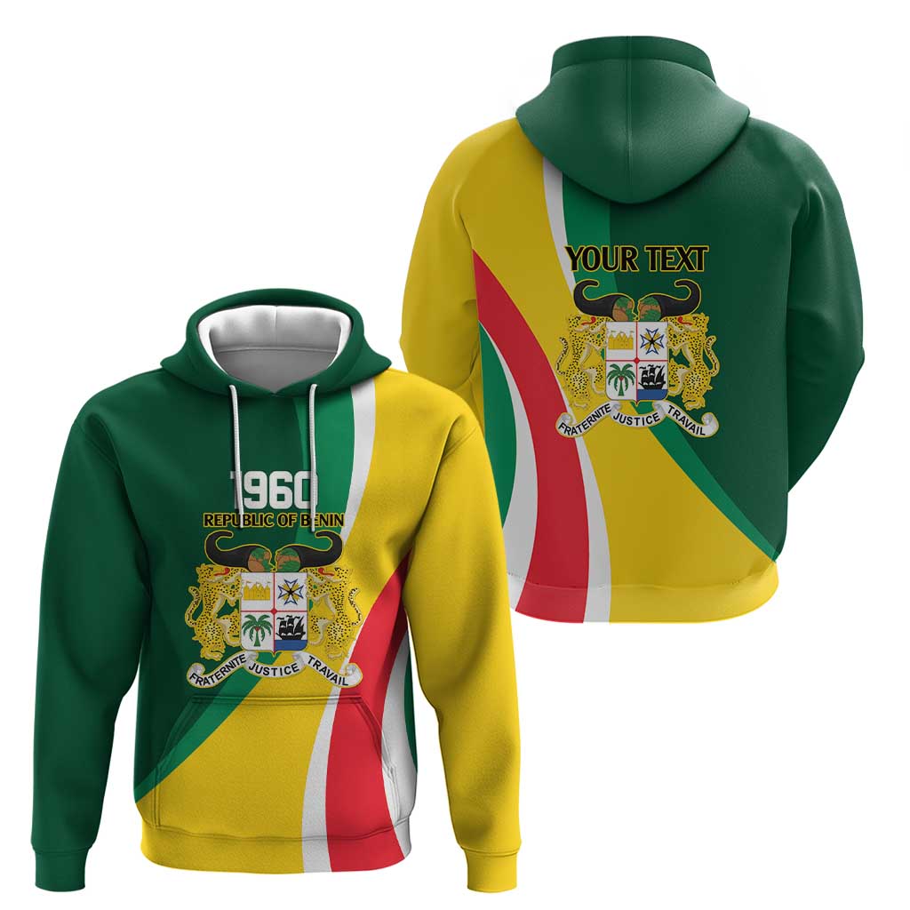 Benin Independence Day Personalized Zip Hoodie Since 1960 Fraternite Justice Travail - Wonder Print Shop