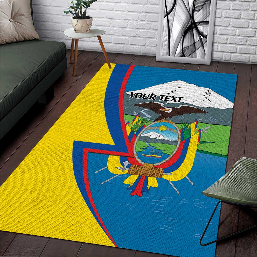 Ecuador Independence Day Personalized Area Rug Pro Deo Patria et Libertate - Wonder Print Shop