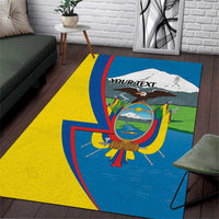 Ecuador Independence Day Personalized Area Rug Pro Deo Patria et Libertate - Wonder Print Shop