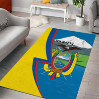 Ecuador Independence Day Personalized Area Rug Pro Deo Patria et Libertate - Wonder Print Shop